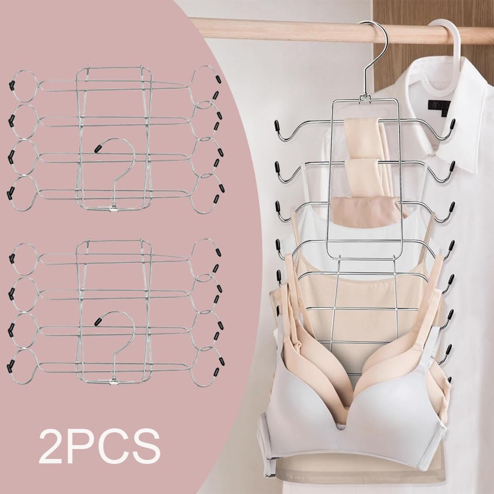 Amazon.co.jp: siawadeky ブラジャー収納ラック 2個セット 8連